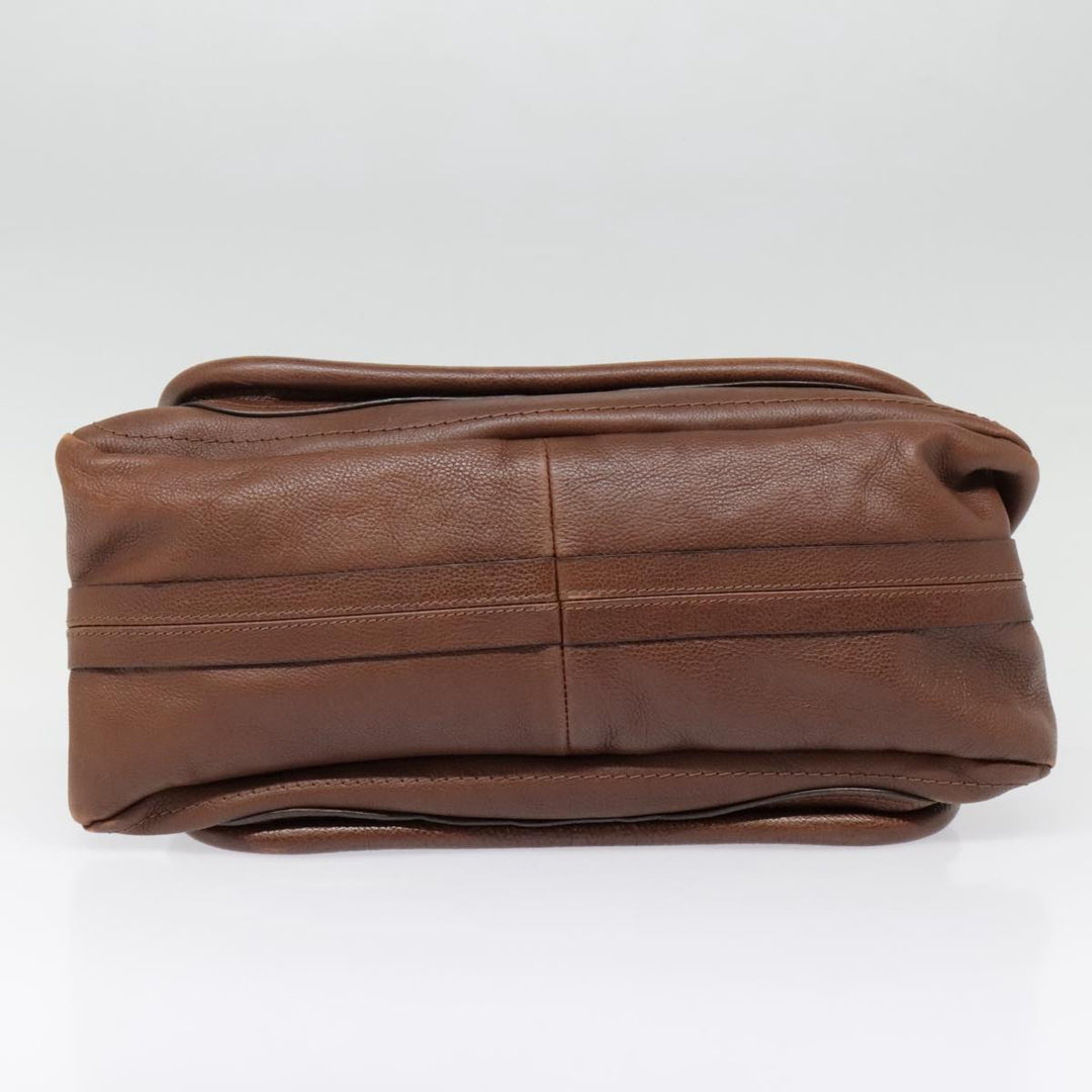 Chloe Paraty Hand Bag Leather Brown am6920