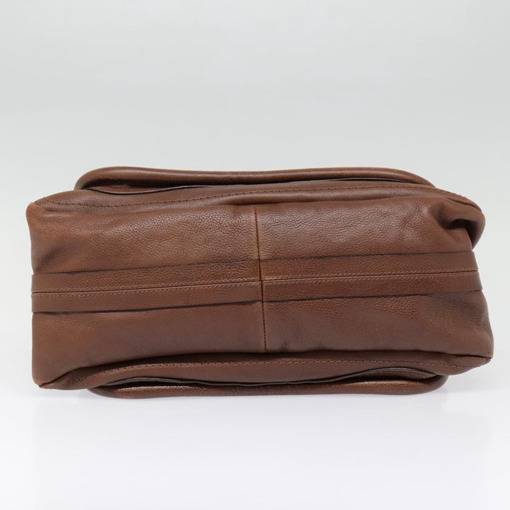 Chloe Paraty Hand Bag Leather Brown am6920