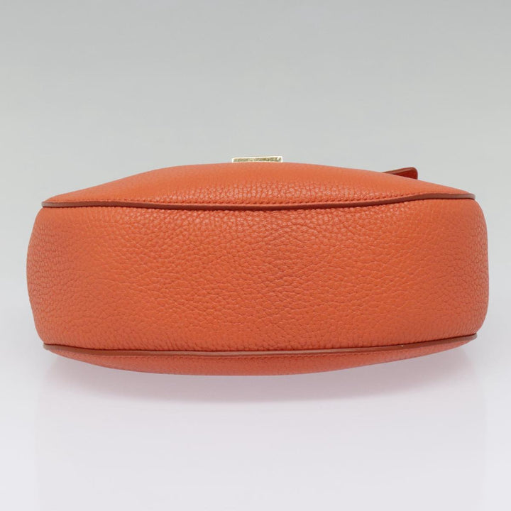 Chloe Chain Drew Shoulder Bag Leather Orange Gold am6946A