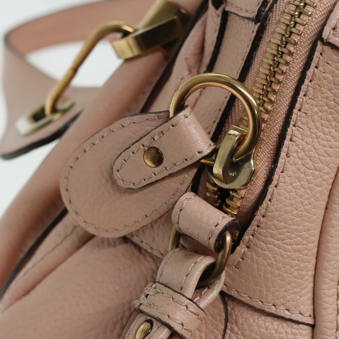Chloe Paraty Hand Bag Leather 2way Pink am6963