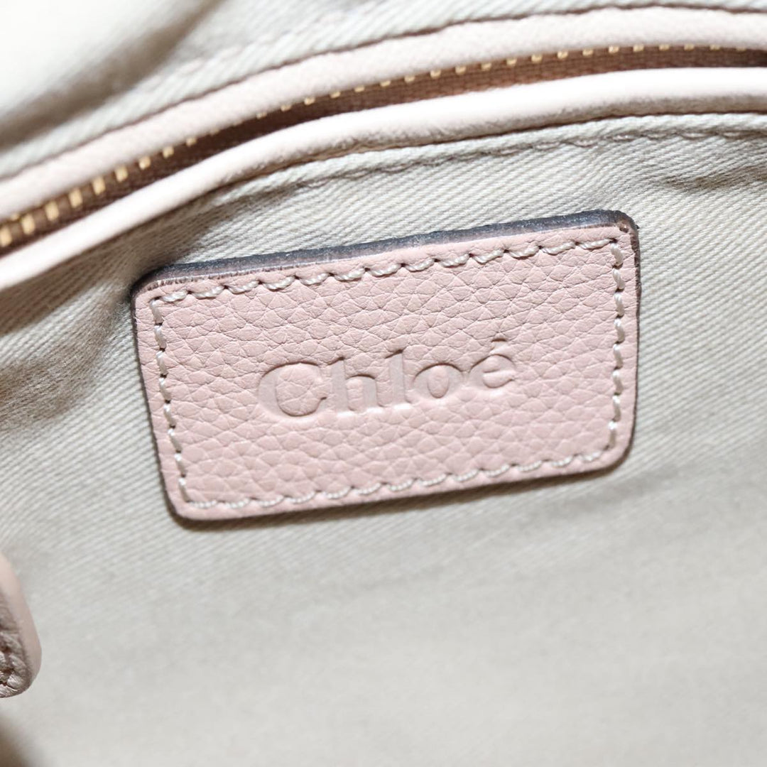 Chloe Paraty Hand Bag Leather 2way Pink am6963