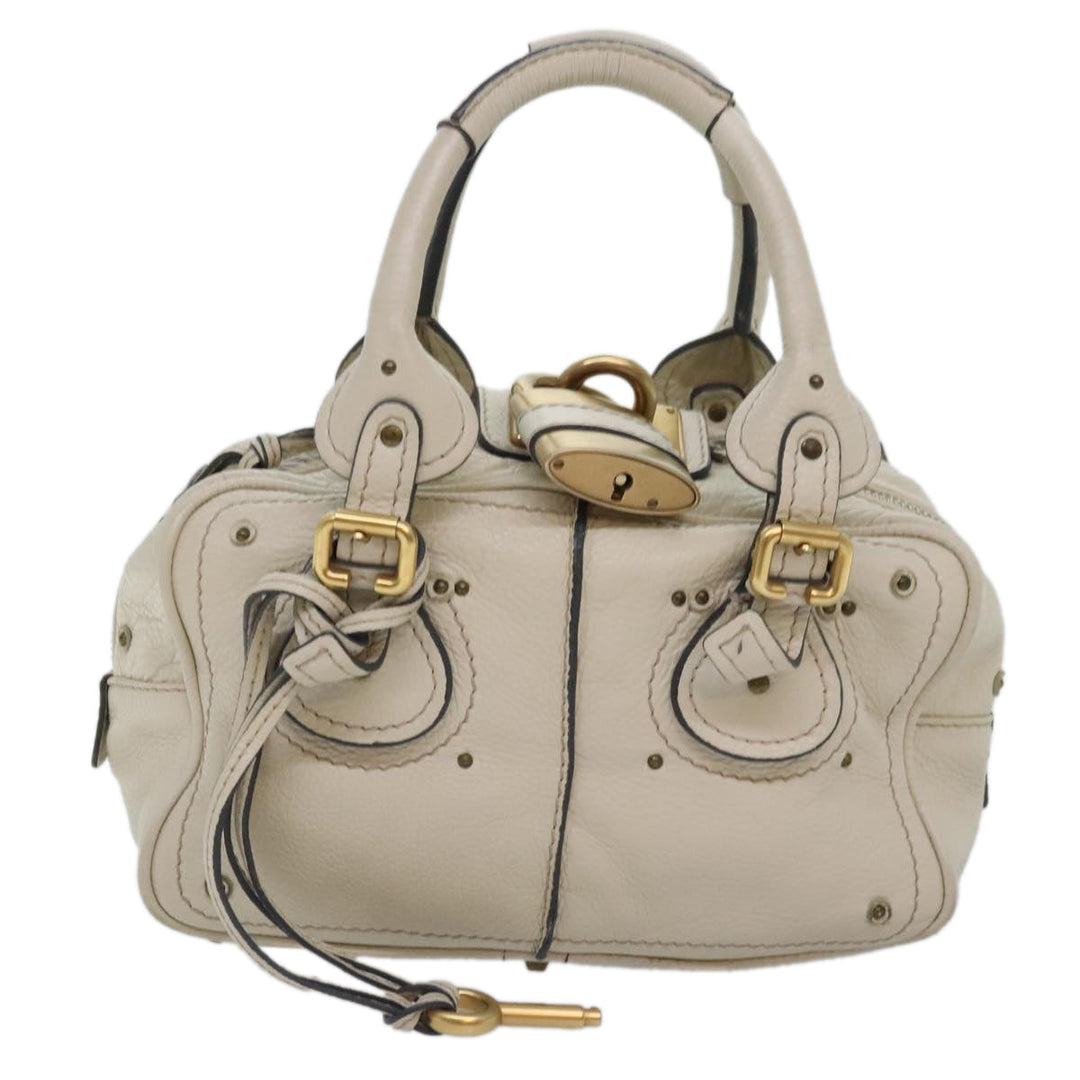 Chloe Paddington Hand Bag Leather Beige am6965