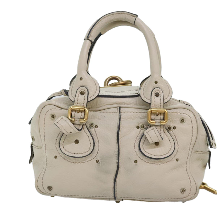 Chloe Paddington Hand Bag Leather Beige am6965