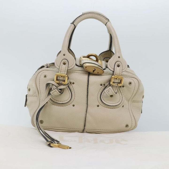 Chloe Paddington Hand Bag Leather Beige am6965