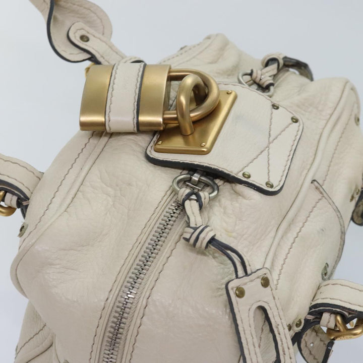 Chloe Paddington Hand Bag Leather Beige am6965