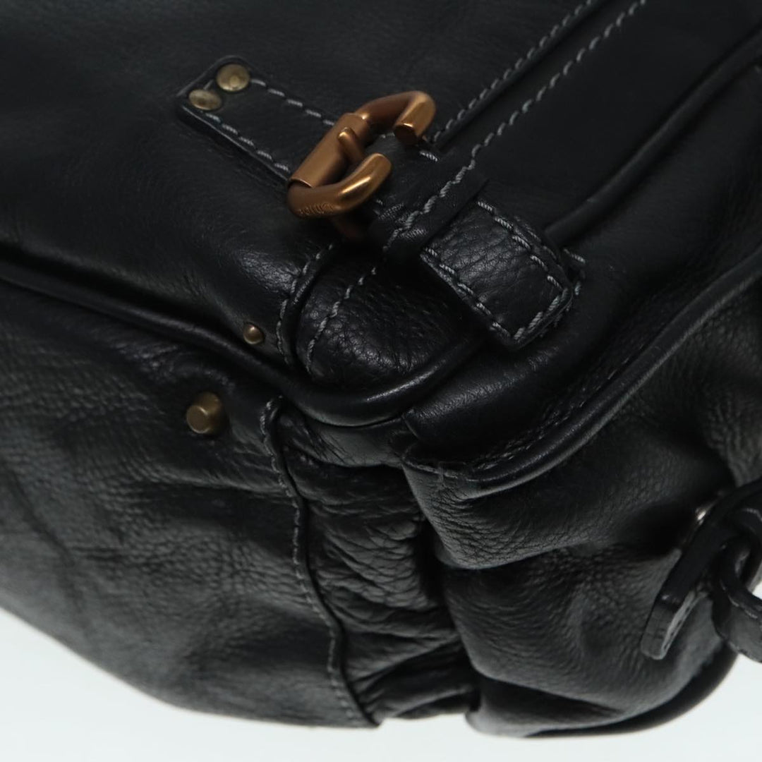 Chloe Paddington Shoulder Bag Leather Black am6968