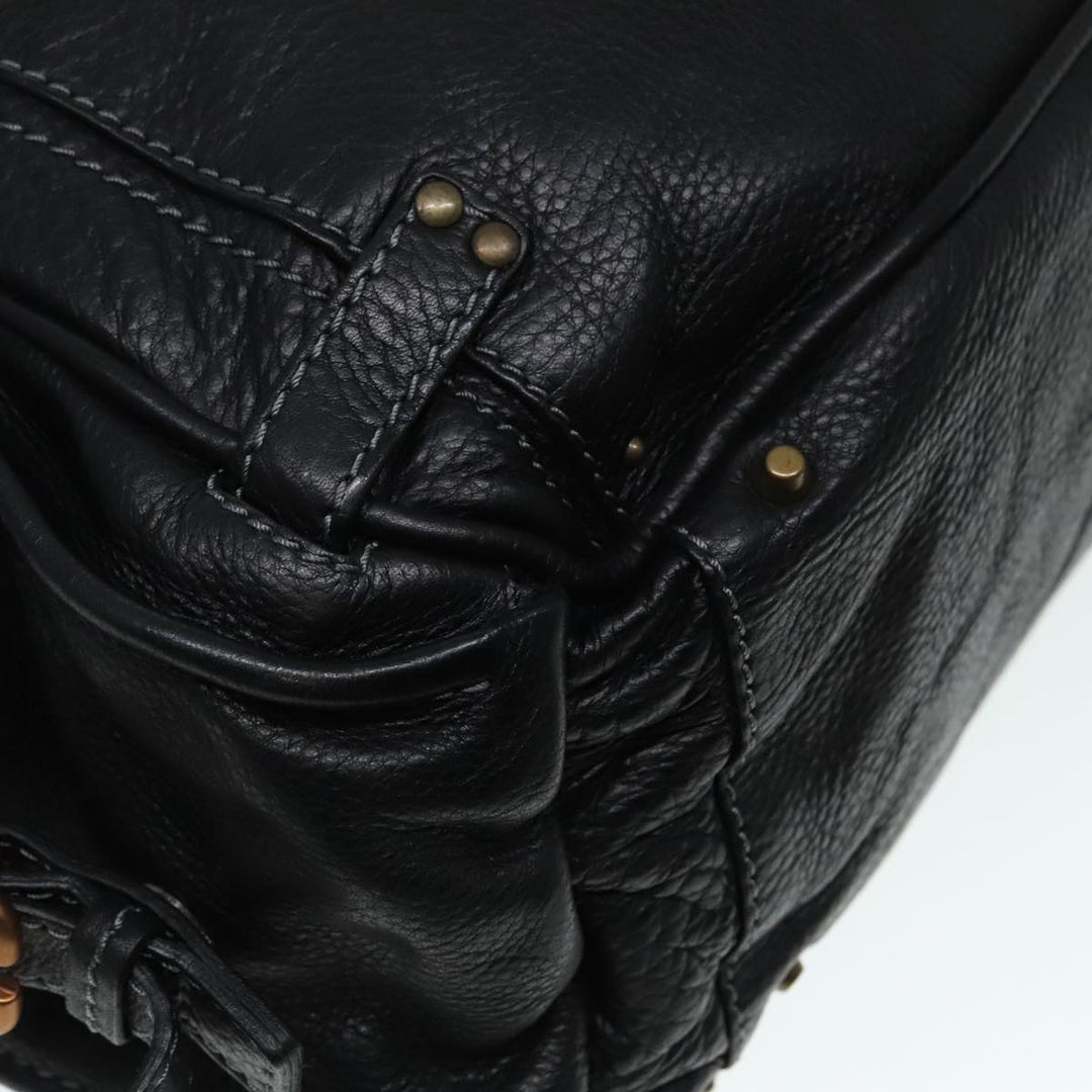 Chloe Paddington Shoulder Bag Leather Black am6968