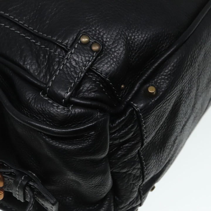 Chloe Paddington Shoulder Bag Leather Black am6968