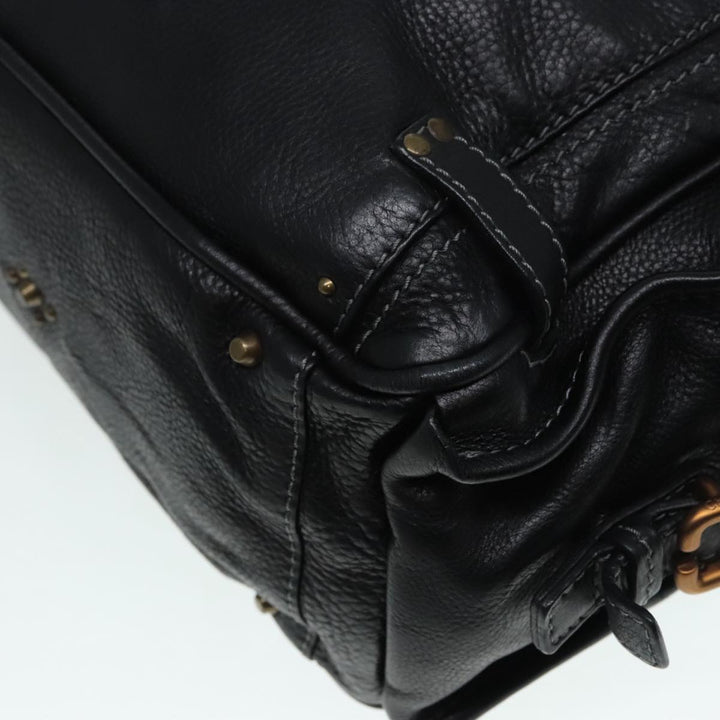 Chloe Paddington Shoulder Bag Leather Black am6968