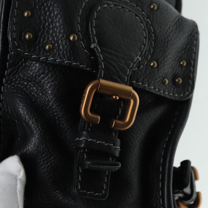 Chloe Paddington Shoulder Bag Leather Black am6968