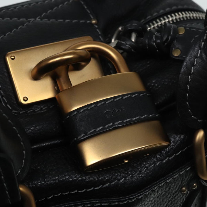 Chloe Paddington Shoulder Bag Leather Black am6968