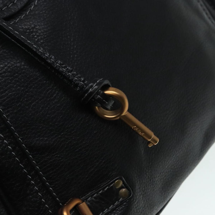 Chloe Paddington Shoulder Bag Leather Black am6968