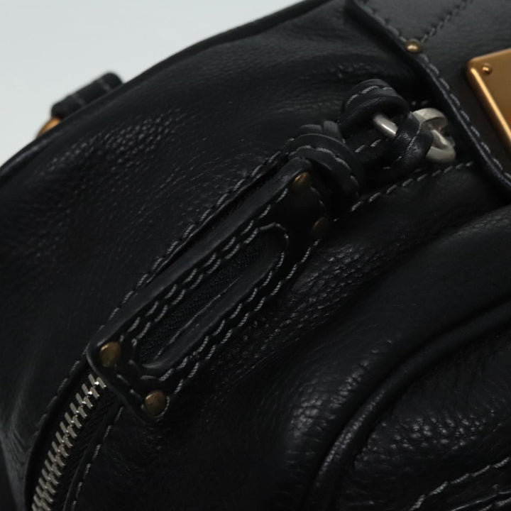 Chloe Paddington Shoulder Bag Leather Black am6968