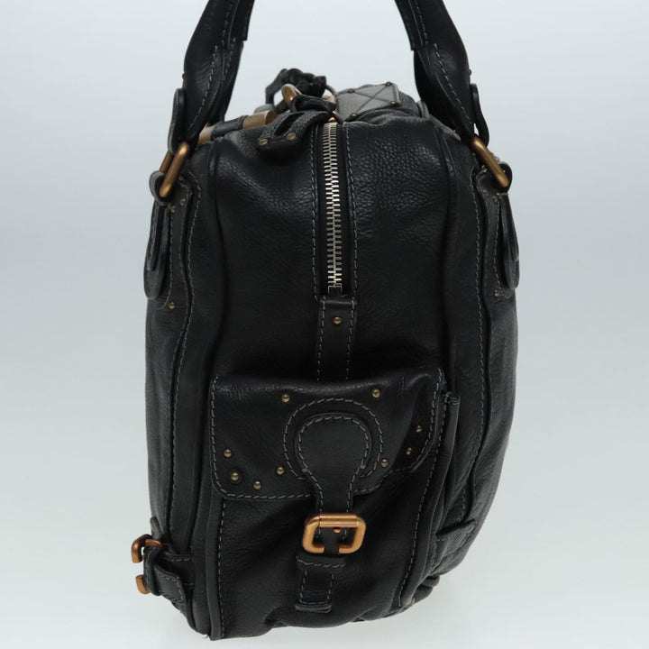 Chloe Paddington Shoulder Bag Leather Black am6968