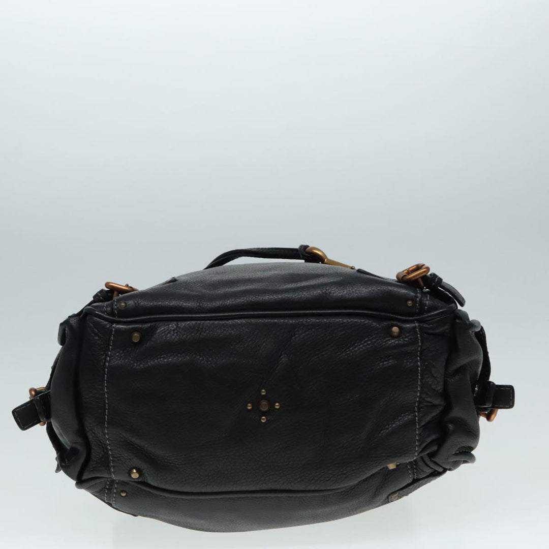 Chloe Paddington Shoulder Bag Leather Black am6968