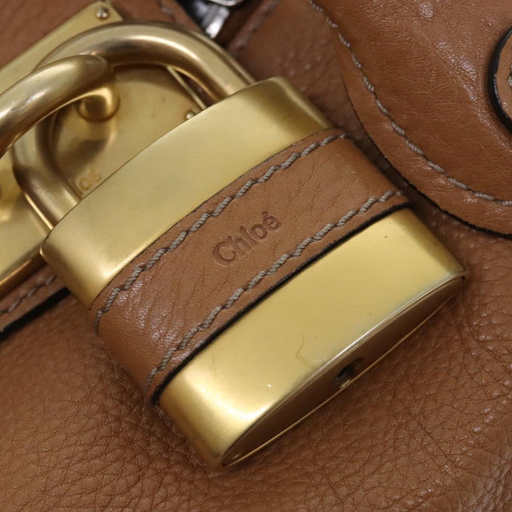 Chloe Paddington Shoulder Bag Leather Brown am6969