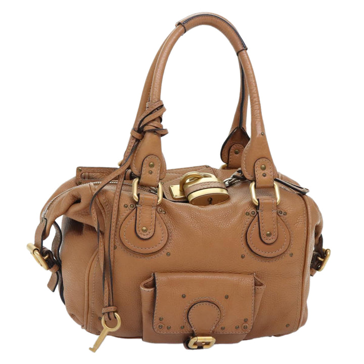 Chloe Paddington Shoulder Bag Leather Brown am6969