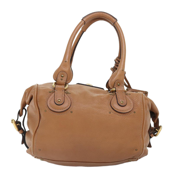 Chloe Paddington Shoulder Bag Leather Brown am6969