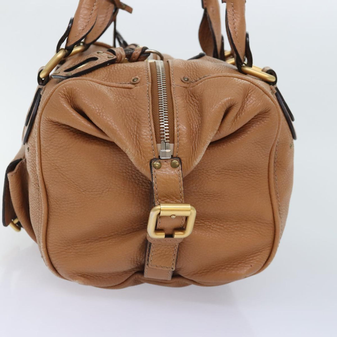 Chloe Paddington Shoulder Bag Leather Brown am6969