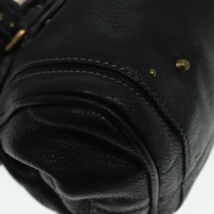 Chloe Paddington Hand Bag Leather Black am6970