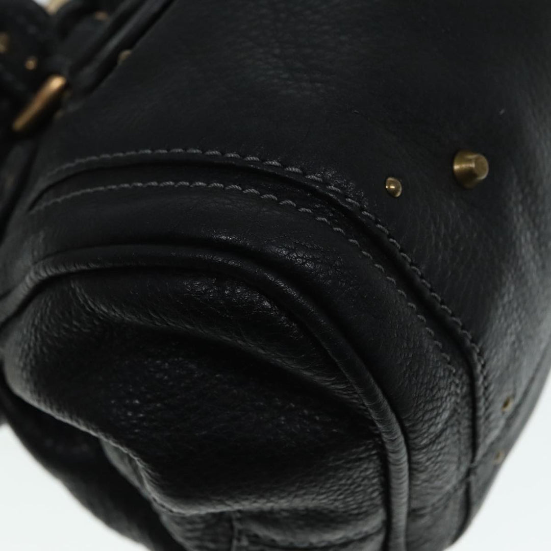 Chloe Paddington Hand Bag Leather Black am6970