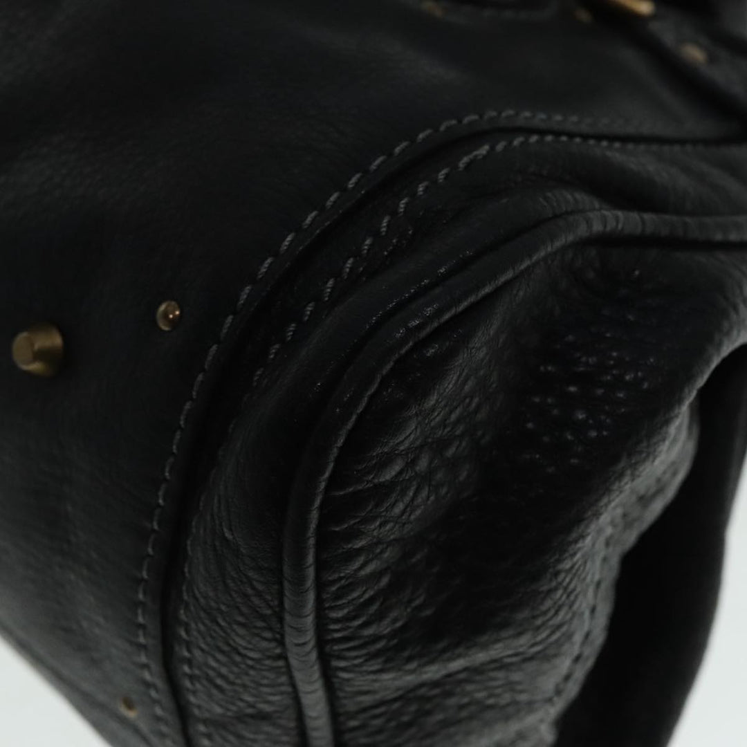 Chloe Paddington Hand Bag Leather Black am6970