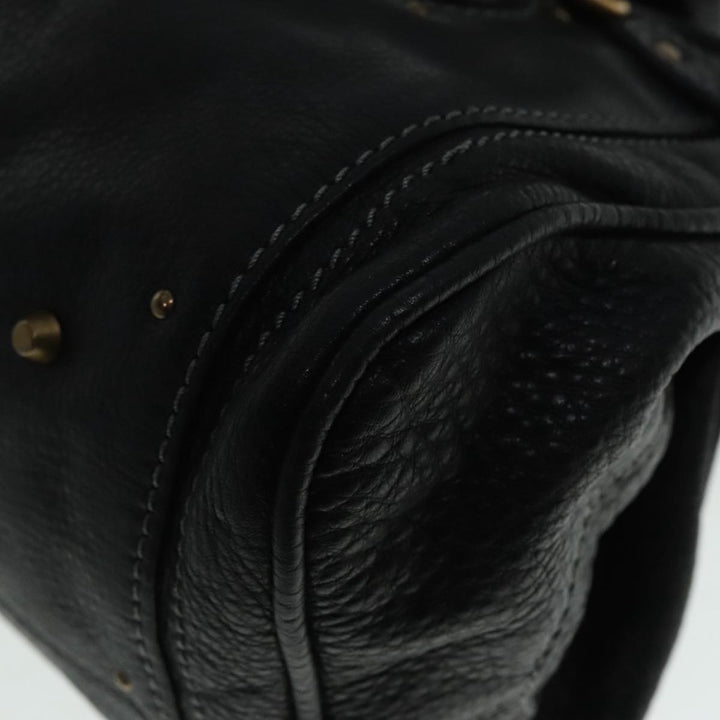 Chloe Paddington Hand Bag Leather Black am6970