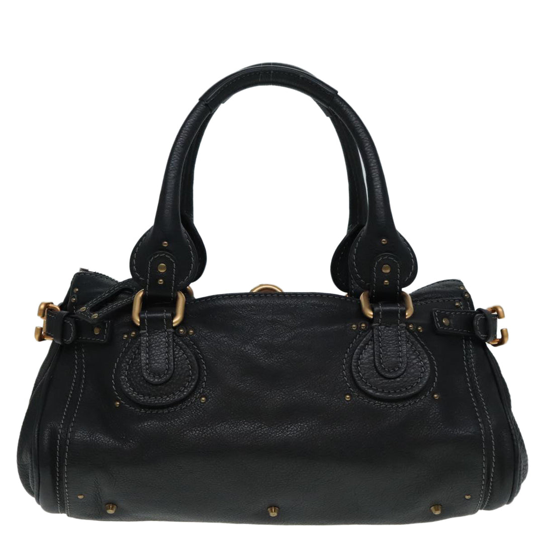 Chloe Paddington Hand Bag Leather Black am6970