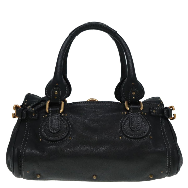 Chloe Paddington Hand Bag Leather Black am6970