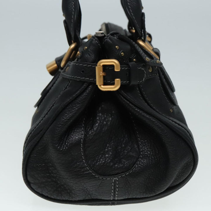 Chloe Paddington Hand Bag Leather Black am6970