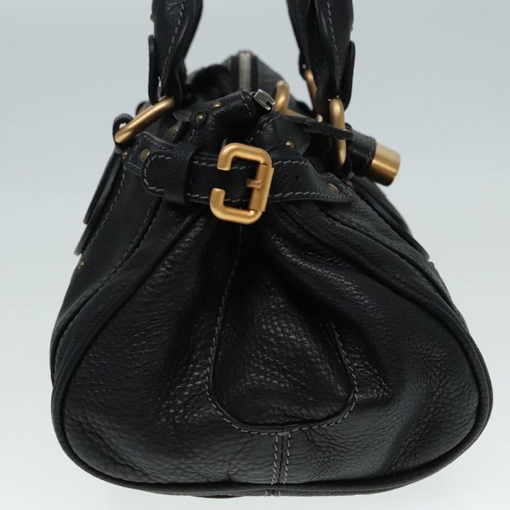 Chloe Paddington Hand Bag Leather Black am6970