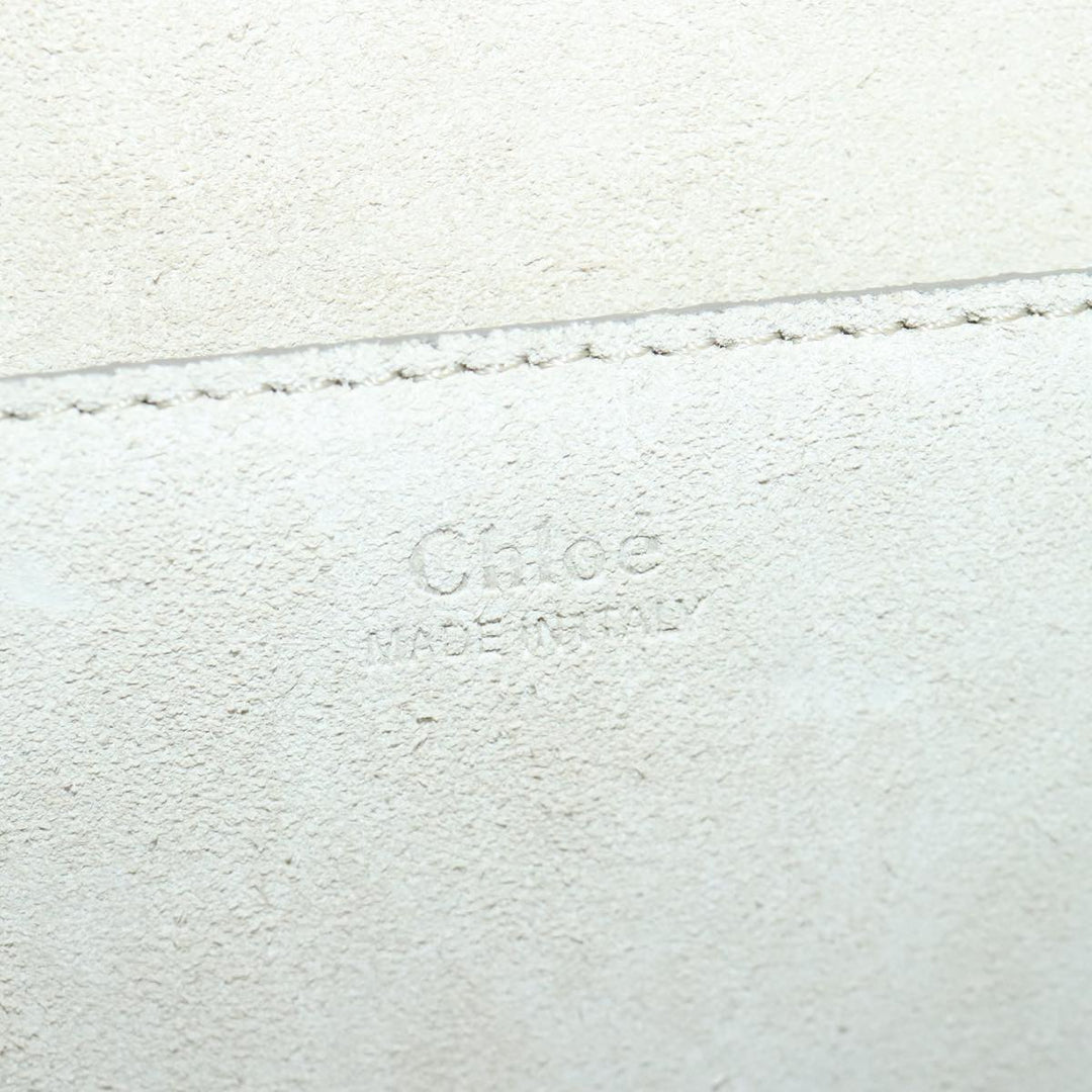 Chloe Drew Hand Bag Enamel 2way Brown Gold am6981