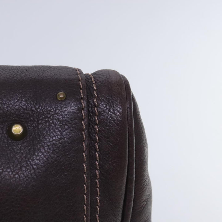 Chloe Paddington Hand Bag Leather Brown Gold am7032