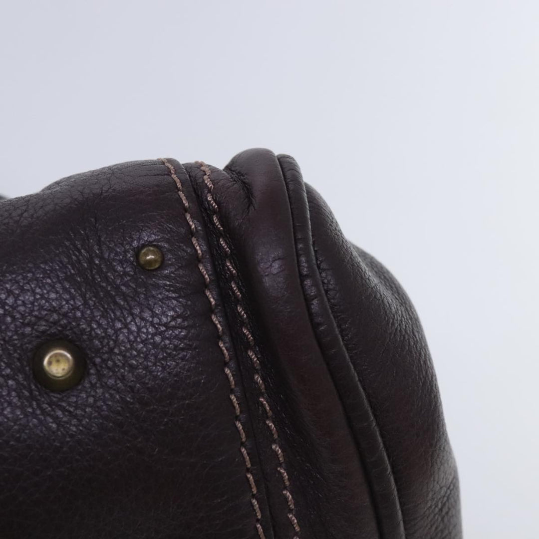Chloe Paddington Hand Bag Leather Brown Gold am7032
