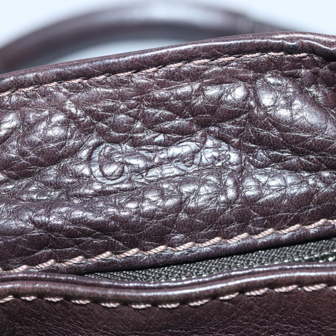 Chloe Paddington Hand Bag Leather Brown Gold am7032