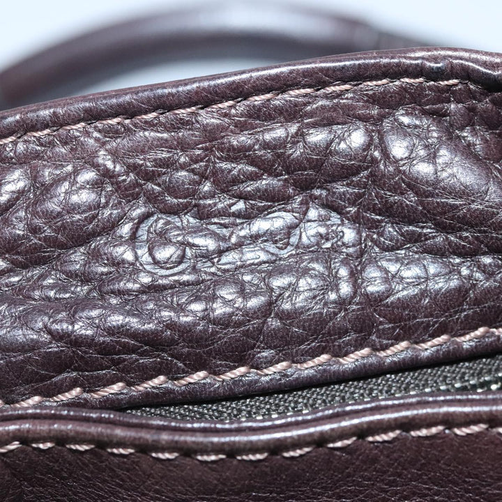 Chloe Paddington Hand Bag Leather Brown Gold am7032
