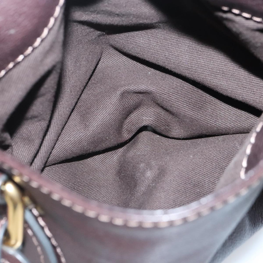 Chloe Paddington Hand Bag Leather Brown Gold am7032