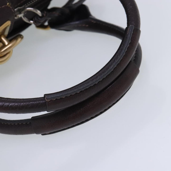 Chloe Paddington Hand Bag Leather Brown Gold am7032