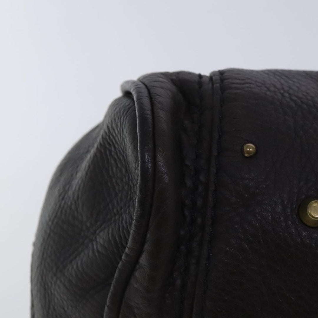 Chloe Paddington Hand Bag Leather Brown Gold Silver am7035