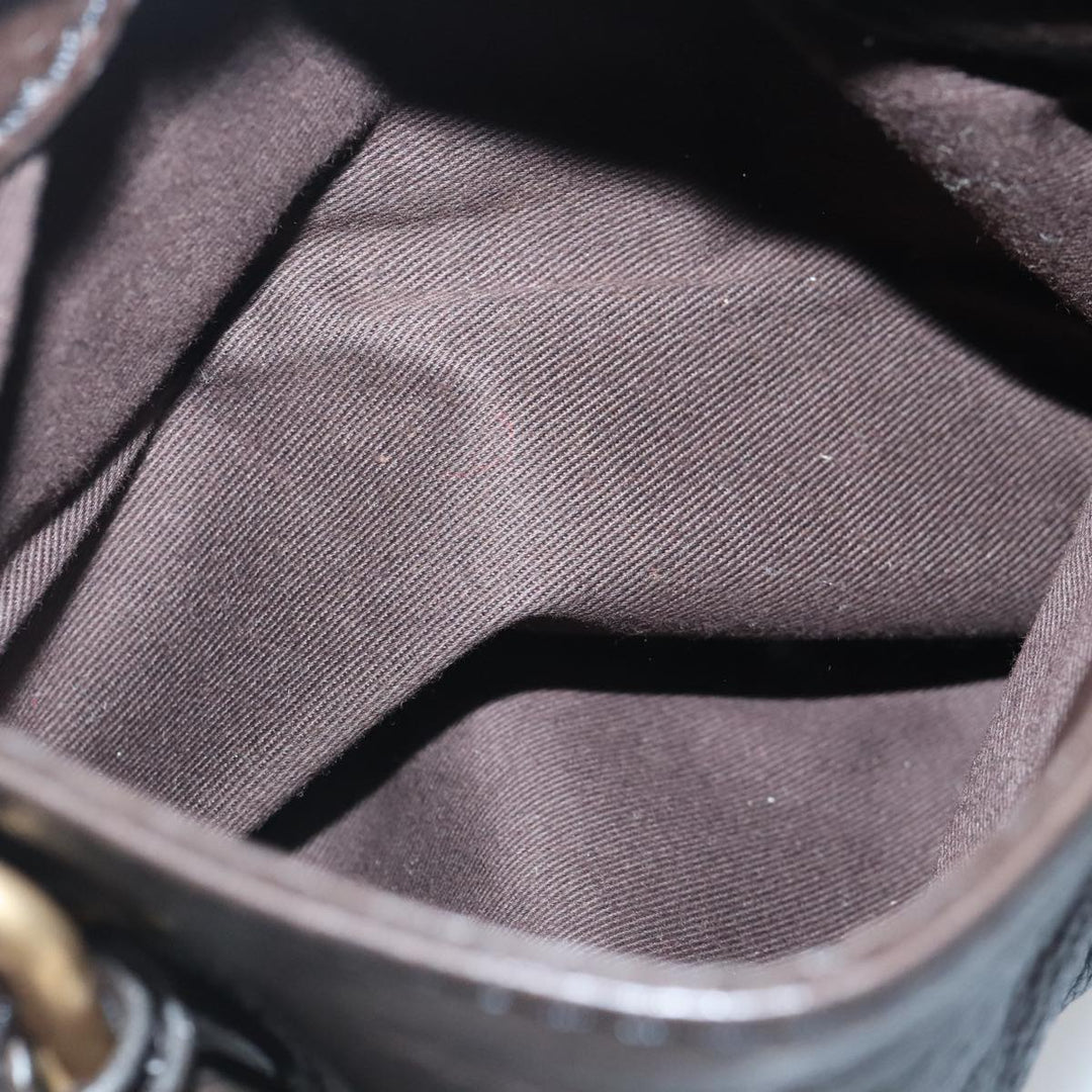 Chloe Paddington Hand Bag Leather Brown Gold Silver am7035