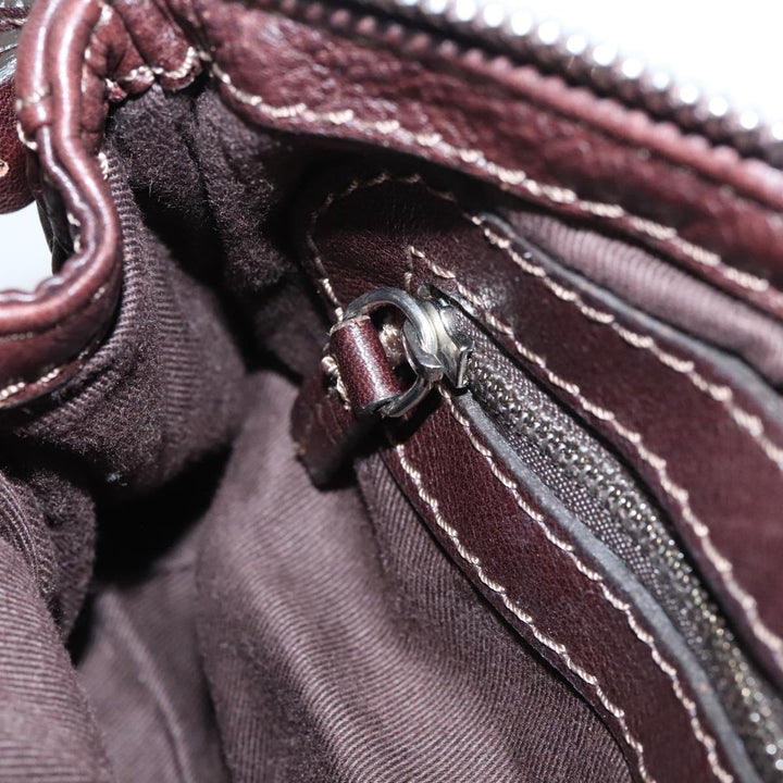 Chloe Paddington Mini Hand Bag Leather Brown Gold am7072