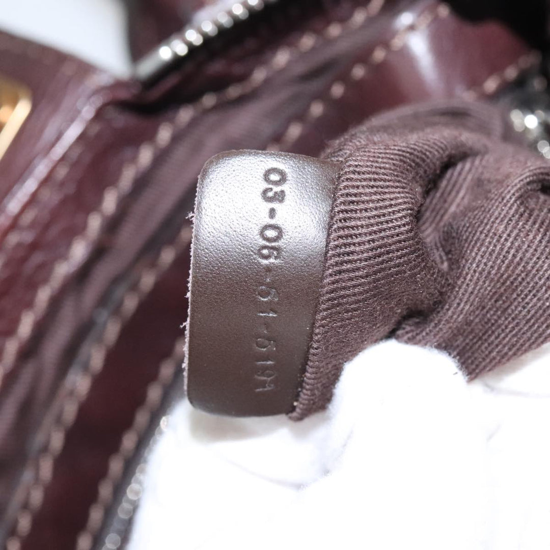 Chloe Paddington Mini Hand Bag Leather Brown Gold am7072