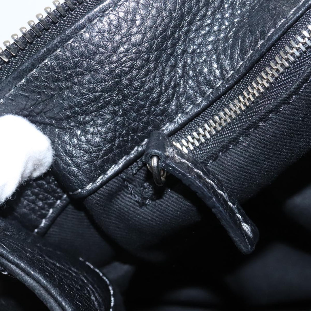 Chloe Paddington Hand Bag Leather Black Gold am7073
