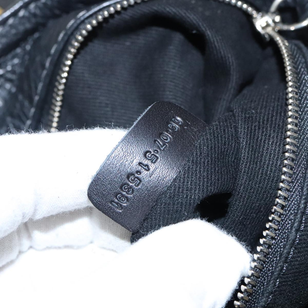 Chloe Paddington Hand Bag Leather Black Gold am7073