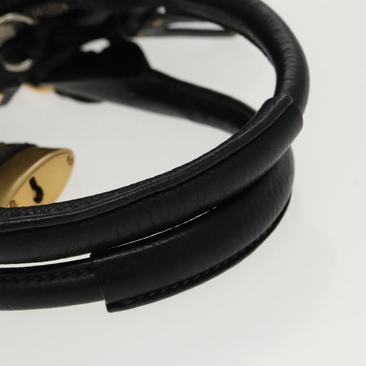 Chloe Paddington Hand Bag Leather Black Gold am7073