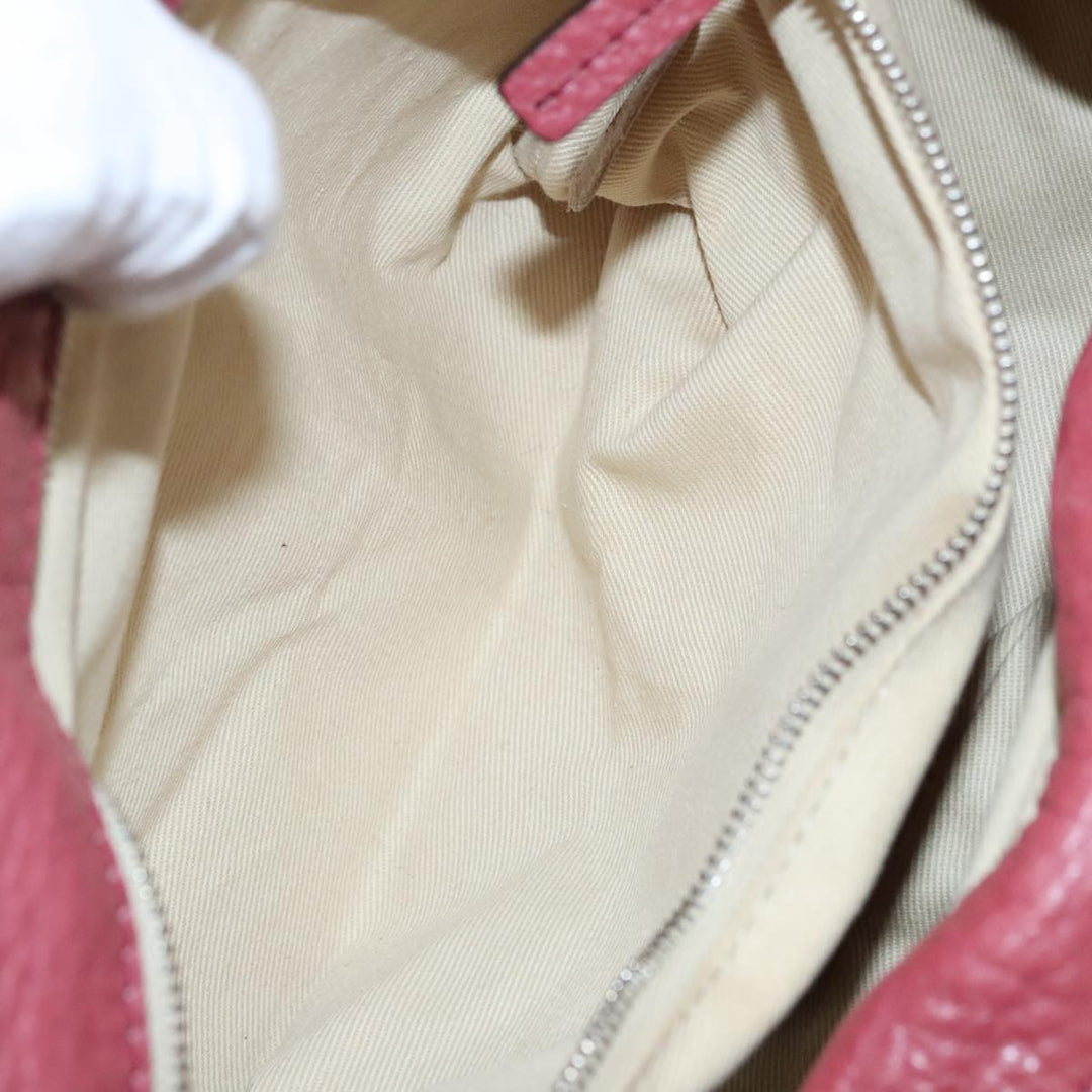 Chloe Paddington Hand Bag Leather Pink Gold am7082