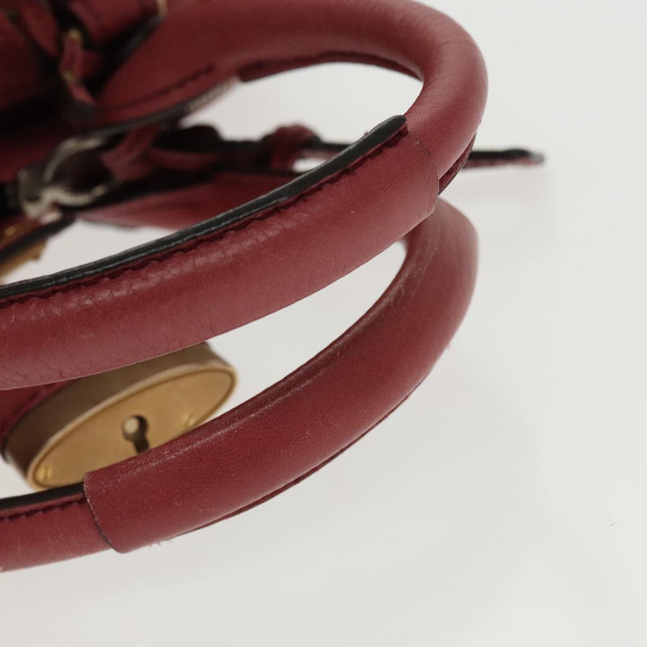 Chloe Paddington Hand Bag Leather Pink Gold am7082