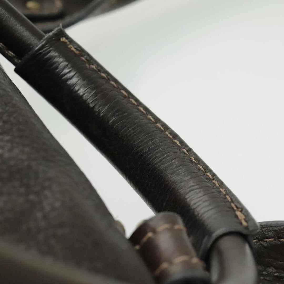 Chloe Paddington Shoulder Bag Leather Brown Gold am7085