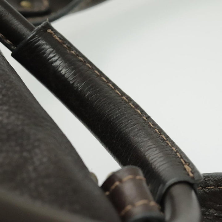 Chloe Paddington Shoulder Bag Leather Brown Gold am7085