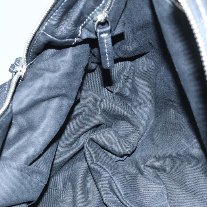 Chloe Paddington Hand Bag Leather Black Gold Silver am7153